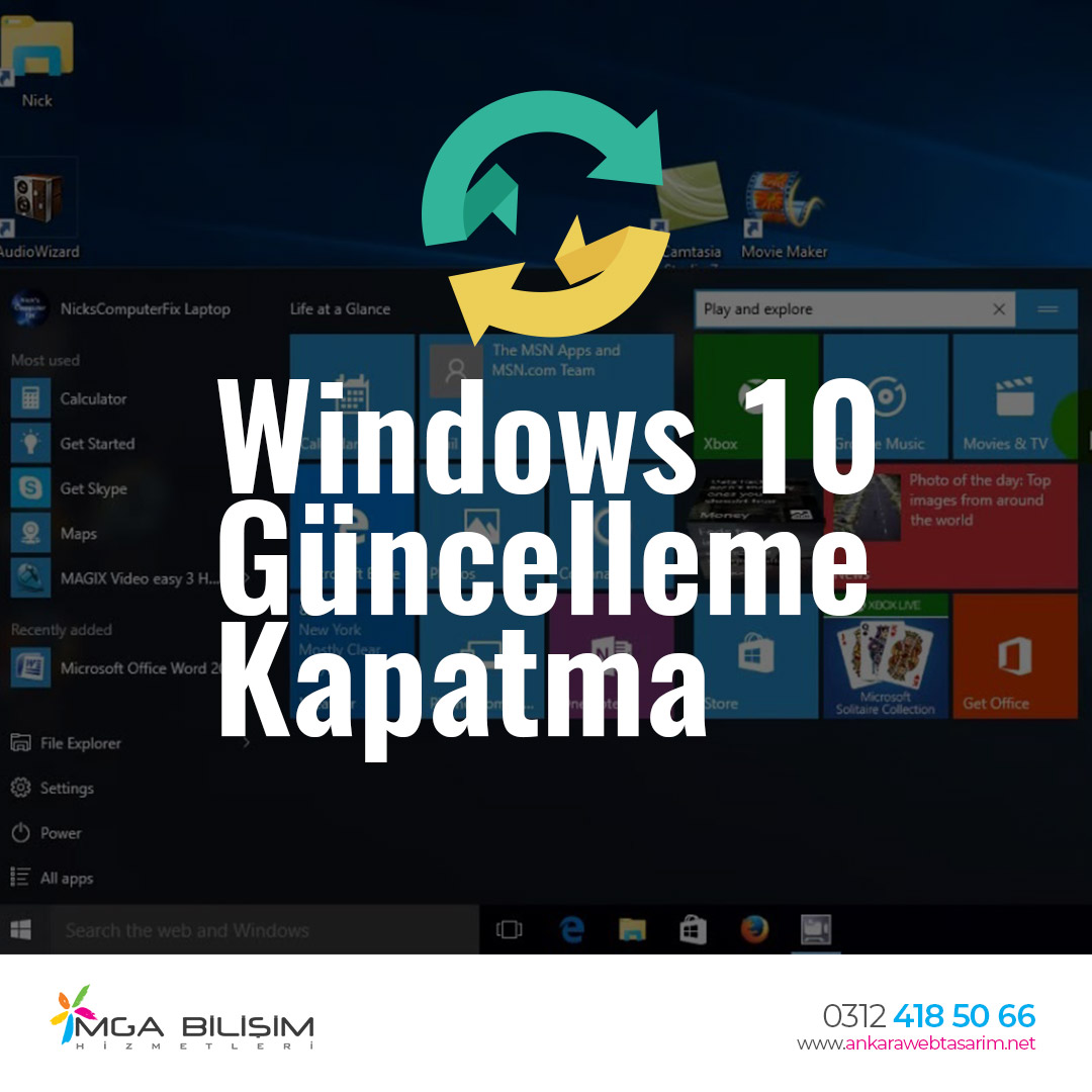 windows 10 güncelleme kapatma